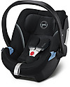 Cybex Seggiolino Auto Aton 5 - Deep Black - Per Neonati o Prematuri Seggiolini Auto Gruppo 0+/1