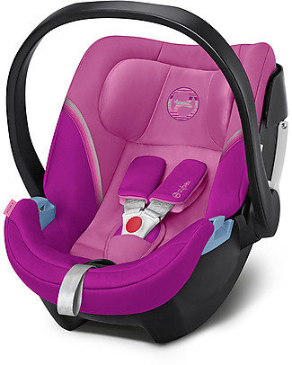 Cybex Seggiolino Auto Aton 5 - Magnolia Pink - Per Neonati o Prematuri Seggiolini Auto Gruppo 0+/1