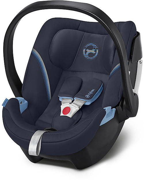 Cybex Seggiolino Auto Aton 5 - Navy Blue - Per Neonati o Prematuri Seggiolini Auto Gruppo 0+/1