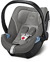 Cybex Seggiolino Auto Aton 5 - Soho Grey - Per Neonati o Prematuri Seggiolini Auto Gruppo 0+/1