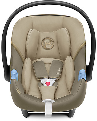 Cybex Seggiolino Auto Aton M i-Size - Classic Beige - Sicuro dalla Nascita Seggiolini Auto Gruppo 0+/1