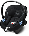 Cybex Seggiolino Auto Aton M i-Size - Deep Black - Sicuro dalla Nascita Seggiolini Auto Gruppo 0+/1