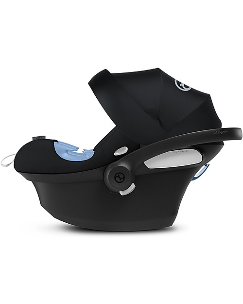 Cybex Seggiolino Auto Aton M i-Size - Deep Black - Sicuro dalla Nascita Seggiolini Auto Gruppo 0+/1