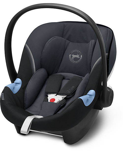 Cybex Seggiolino Auto Aton M i-Size - Granite Black - Sicuro dalla Nascita Seggiolini Auto Gruppo 0+/1