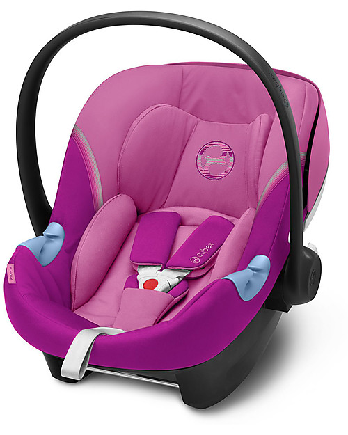 Cybex Seggiolino Auto Aton M i-Size - Magnolia Pink - Sicuro dalla Nascita Seggiolini Auto Gruppo 0+/1
