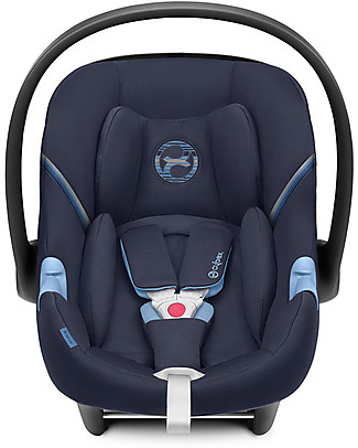Cybex Seggiolino Auto Aton M i-Size - Navy Blue - Sicuro dalla Nascita Seggiolini Auto Gruppo 0+/1