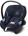 Cybex Seggiolino Auto Aton M i-Size - Navy Blue - Sicuro dalla Nascita Seggiolini Auto Gruppo 0+/1