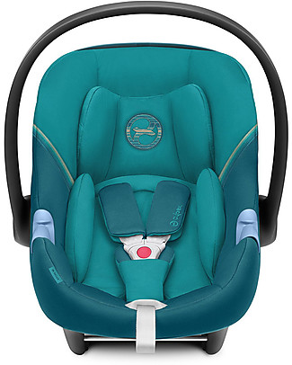 Cybex Seggiolino Auto Aton M i-Size - River Blue - Sicuro dalla Nascita Seggiolini Auto Gruppo 0+/1