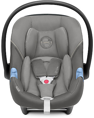 Cybex Seggiolino Auto Aton M i-Size - Soho Grey - Sicuro dalla Nascita Seggiolini Auto Gruppo 0+/1