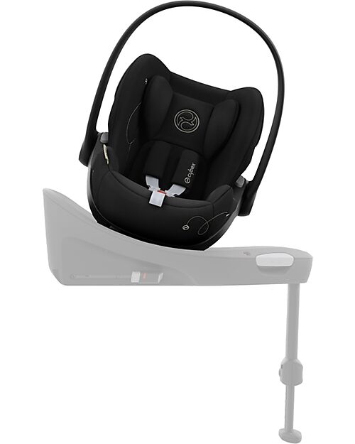 Cybex Seggiolino Auto Cloud G i-Size - Moon Black/Black- dalla Nascita Fino a 15/20 Mesi  Seggiolini Auto Gruppo 0+/1