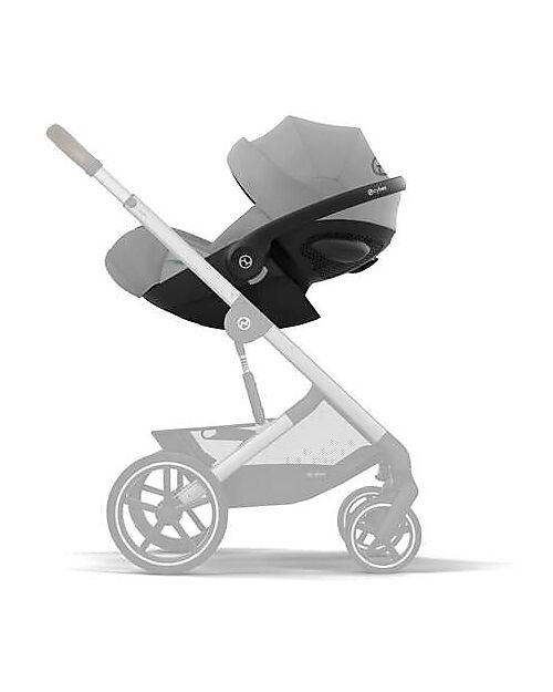 Cybex Seggiolino Auto Cloud G i-Size Plus - Stone Grey - dalla Nascita fino a 24 Mesi Seggiolini Auto Gruppo 0+/1