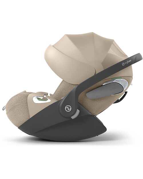 Cybex Seggiolino Auto Cloud T I-Size Plus - Cozy Beige - Tessuto Traspirante in Rete 3D - Innovativa Tecnologia di Reclinazione Seggiolini Auto Gruppo 0+/1