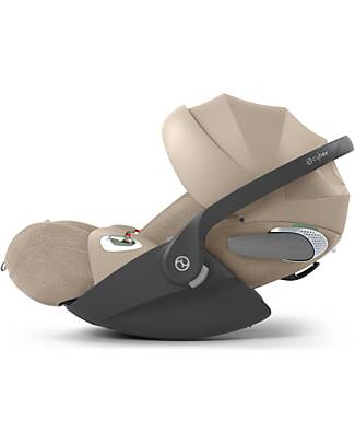 Cybex Seggiolino Auto Cloud T I-Size Plus - Cozy Beige - Tessuto Traspirante in Rete 3D - Innovativa Tecnologia di Reclinazione Seggiolini Auto Gruppo 0+/1