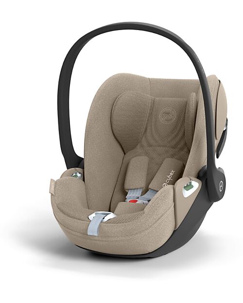Cybex Seggiolino Auto Cloud T I-Size Plus - Cozy Beige - Tessuto Traspirante in Rete 3D - Innovativa Tecnologia di Reclinazione Seggiolini Auto Gruppo 0+/1