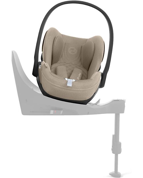 Cybex Seggiolino Auto Cloud T I-Size Plus - Cozy Beige - Tessuto Traspirante in Rete 3D - Innovativa Tecnologia di Reclinazione Seggiolini Auto Gruppo 0+/1