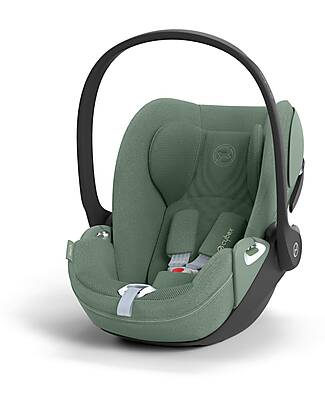 Cybex Seggiolino Auto Cloud T I-Size Plus - Leaf Green - Tessuto Traspirante in Rete 3D - Innovativa Tecnologia di Reclinazione Seggiolini Auto Gruppo 0+/1