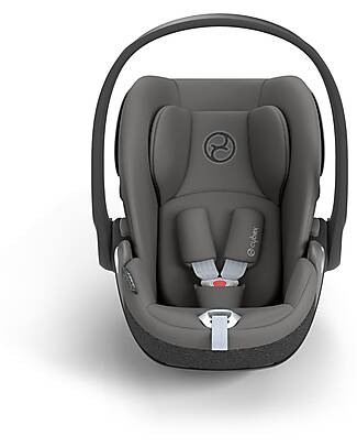 Cybex Seggiolino Auto Cloud T I-Size Plus - Mirage Grey - Tessuto Traspirante in Rete 3D - Innovativa Tecnologia di Reclinazione Seggiolini Auto Gruppo 0+/1