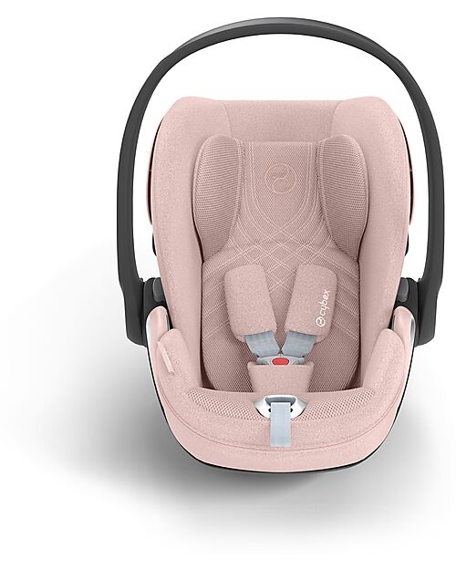 Cybex Seggiolino Auto Cloud T I-Size Plus - Peach Pink - Tessuto Traspirante in Rete 3D - Innovativa Tecnologia di Reclinazione Seggiolini Auto Gruppo 0+/1