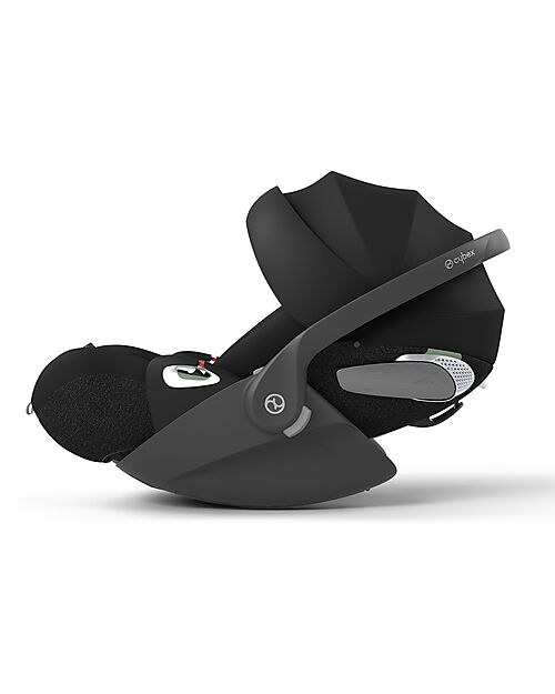 Cybex Seggiolino Auto Cloud T I-Size Plus - Sepia Black - Tessuto Traspirante in Rete 3D - Innovativa Tecnologia di Reclinazione Seggiolini Auto Gruppo 0+/1