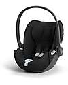 Cybex Seggiolino Auto Cloud T I-Size Plus - Sepia Black - Tessuto Traspirante in Rete 3D - Innovativa Tecnologia di Reclinazione Seggiolini Auto Gruppo 0+/1