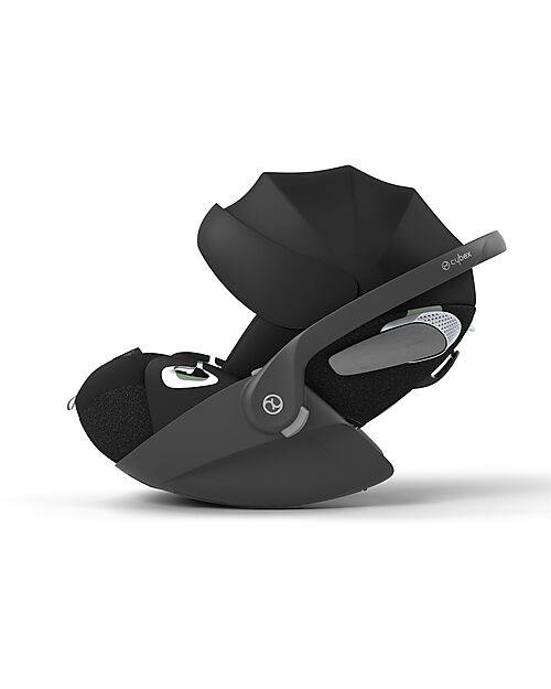 Cybex Seggiolino Auto Cloud T I-Size Plus - Sepia Black - Tessuto Traspirante in Rete 3D - Innovativa Tecnologia di Reclinazione Seggiolini Auto Gruppo 0+/1