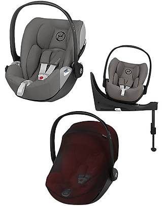 Cybex Seggiolino Auto Cloud Z i-Size - Soho Grey + Zanzariera Seggiolini Auto Gruppo 0+/1
