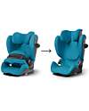 Cybex Seggiolino Auto Pallas G i-Size - Beach Blue/Turquoise - con Cuscino di Sicurezza Avanzata - Gruppo 1/2/3 Seggiolini Auto Gruppo 1/2/3