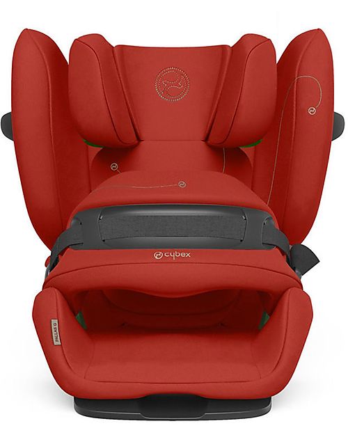 Cybex Seggiolino Auto Pallas G i-Size - Hibiscus Red/Red - con Cuscino di Sicurezza Avanzata - Gruppo 1/2/3 Seggiolini Auto Gruppo 1/2/3