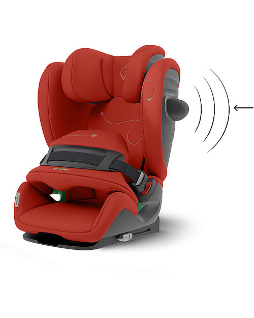 Cybex Seggiolino Auto Pallas G i-Size - Hibiscus Red/Red - con Cuscino di Sicurezza Avanzata - Gruppo 1/2/3 Seggiolini Auto Gruppo 1/2/3