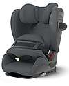 Cybex Seggiolino Auto Pallas G i-Size - Monument Grey/Dark Grey  - con Cuscino di Sicurezza Avanzata - Gruppo 1/2/3 Seggiolini Auto Gruppo 1/2/3