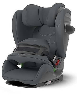 Cybex Seggiolino Auto Pallas G i-Size - Monument Grey/Dark Grey  - con Cuscino di Sicurezza Avanzata - Gruppo 1/2/3 Seggiolini Auto Gruppo 1/2/3