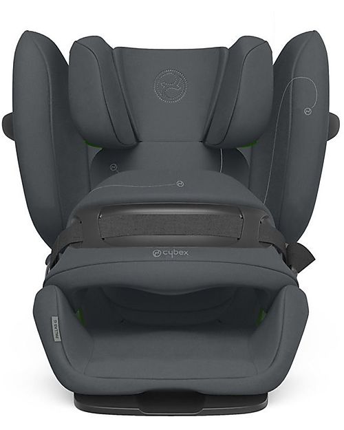 Cybex Seggiolino Auto Pallas G i-Size - Monument Grey/Dark Grey  - con Cuscino di Sicurezza Avanzata - Gruppo 1/2/3 Seggiolini Auto Gruppo 1/2/3