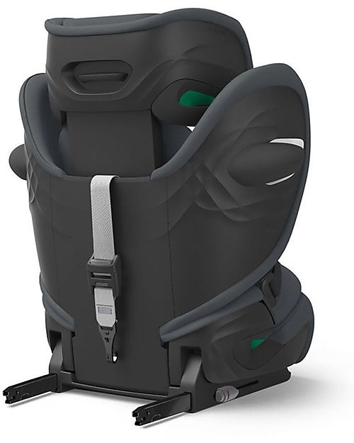 Cybex Seggiolino Auto Pallas G i-Size - Monument Grey/Dark Grey  - con Cuscino di Sicurezza Avanzata - Gruppo 1/2/3 Seggiolini Auto Gruppo 1/2/3