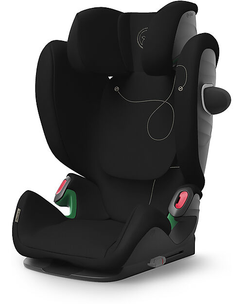 Cybex Seggiolino Auto Pallas G i-Size - Moon Black/Black - con Cuscino di Sicurezza Avanzata - Gruppo 1/2/3 Seggiolini Auto Gruppo 1/2/3