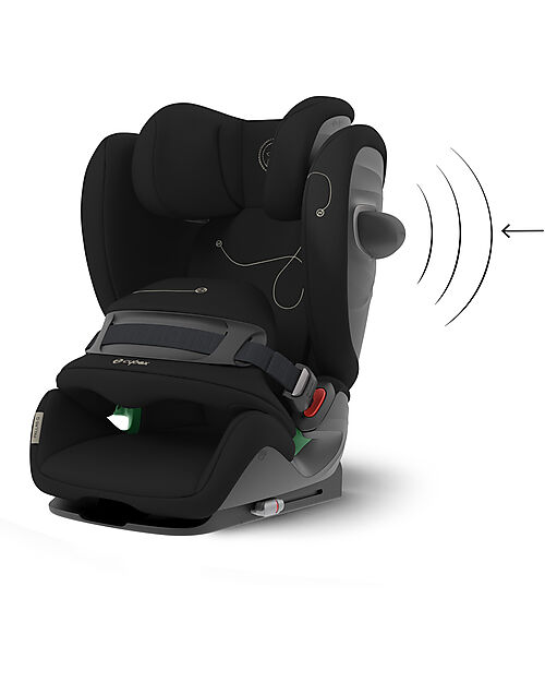 Cybex Seggiolino Auto Pallas G i-Size - Moon Black/Black - con Cuscino di Sicurezza Avanzata - Gruppo 1/2/3 Seggiolini Auto Gruppo 1/2/3