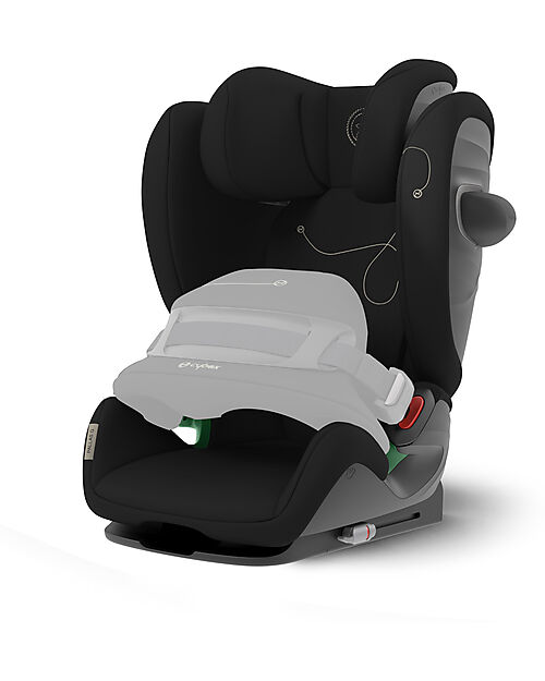 Cybex Seggiolino Auto Pallas G i-Size - Moon Black/Black - con Cuscino di Sicurezza Avanzata - Gruppo 1/2/3 Seggiolini Auto Gruppo 1/2/3