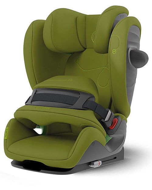 Cybex Seggiolino Auto Pallas G i-Size - Nature Green/Green - con Cuscino di Sicurezza Avanzata - Gruppo 1/2/3 Seggiolini Auto Gruppo 1/2/3