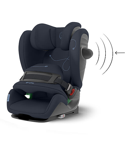 Cybex Seggiolino Auto Pallas G i-Size - Ocean Blue/Navy Blue - con Cuscino di Sicurezza Avanzata - Gruppo 1/2/3 Seggiolini Auto Gruppo 1/2/3