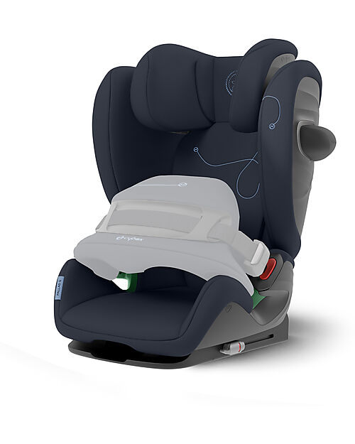 Cybex Seggiolino Auto Pallas G i-Size - Ocean Blue/Navy Blue - con Cuscino di Sicurezza Avanzata - Gruppo 1/2/3 Seggiolini Auto Gruppo 1/2/3