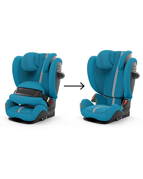 Cybex Seggiolino Auto Pallas G i-Size Plus - Beach Blue - con Cuscino di Sicurezza Avanzata - Gruppo 1/2/3 Seggiolini Auto Gruppo 1/2/3