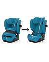 Cybex Seggiolino Auto Pallas G i-Size Plus - Beach Blue - con Cuscino di Sicurezza Avanzata - Gruppo 1/2/3 Seggiolini Auto Gruppo 1/2/3