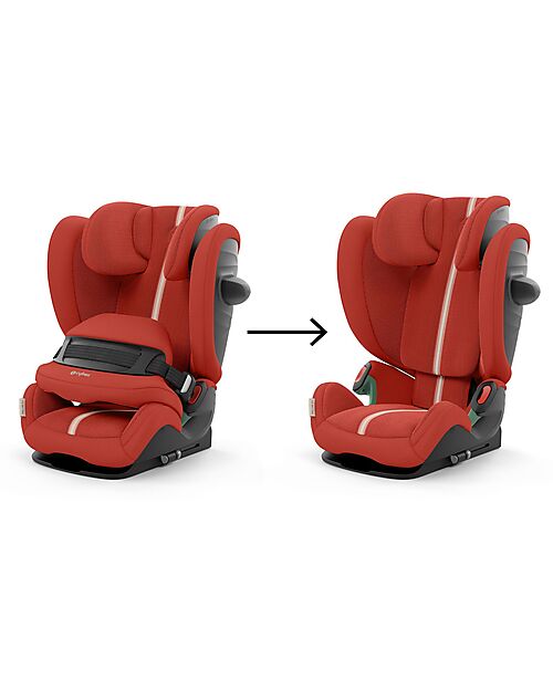 Cybex Seggiolino Auto Pallas G i-Size Plus - Hibiscus Red - con Cuscino di Sicurezza Avanzata - Gruppo 1/2/3 Seggiolini Auto Gruppo 1/2/3