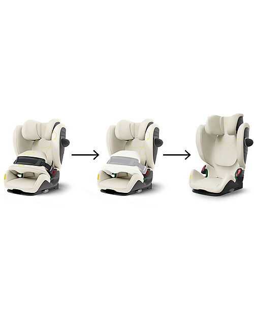 Cybex Seggiolino Auto Pallas G i-Size - Seashell Beige - con Cuscino di Sicurezza Avanzata - Gruppo 1/2/3 Seggiolini Auto Gruppo 1/2/3