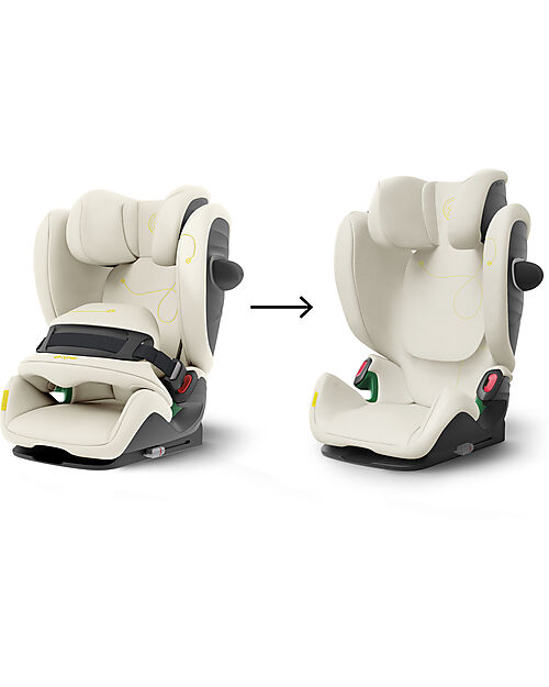 Cybex Seggiolino Auto Pallas G i-Size - Seashell Beige - con Cuscino di Sicurezza Avanzata - Gruppo 1/2/3 Seggiolini Auto Gruppo 1/2/3
