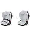 Cybex Seggiolino Auto Pallas G2 i-Size - Fog Grey - con Cuscino di Sicurezza Avanzata - Gruppo 1/2/3 Seggiolini Auto Gruppo 1/2/3