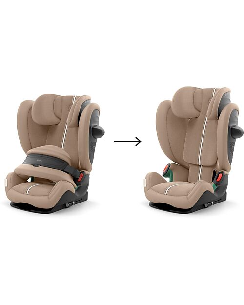 Cybex Seggiolino Auto Pallas G2 i-Size Plus - Almond Beige - con Cuscino di Sicurezza Avanzata - Gruppo 1/2/3 Seggiolini Auto Gruppo 1/2/3