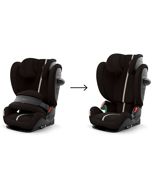 Cybex Seggiolino Auto Pallas G2 i-Size Plus - Moon Black - con Cuscino di Sicurezza Avanzata - Gruppo 1/2/3 Seggiolini Auto Gruppo 1/2/3
