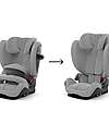Cybex Seggiolino Auto Pallas G3 i-Size Plus - Stone Grey - con Cuscino di Sicurezza Avanzata - Gruppo 1/2/3 Seggiolini Auto Gruppo 1/2/3