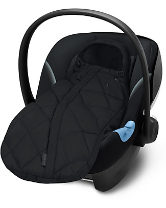 Cybex Seggiolino Auto per Neonati Cloud Z i-Size - Deep Black + Base Z + Sacco a pelo SNØGGA Mini in Omaggio! Seggiolini Auto Gruppo 0+/1