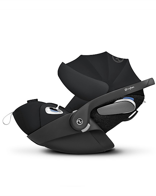 Cybex Seggiolino Auto per Neonati Cloud Z i-Size - Deep Black - Reclinabile con Rotazione 180° Seggiolini Auto Gruppo 0+/1